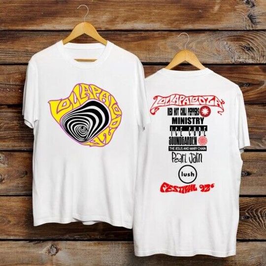 Discover Lollapalooza 1992 Concert Tour Shirt