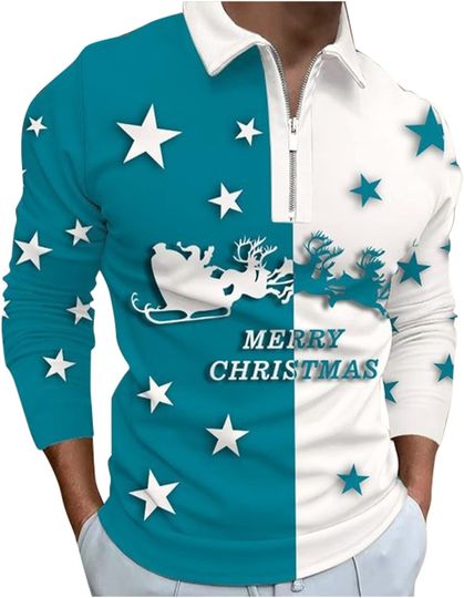 Discover Merry Christmas 3D Print Long Sleeve Zipper