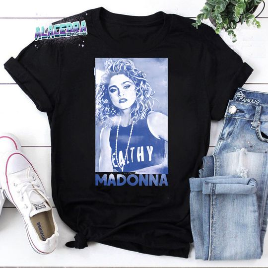 Discover Faded Style Madonna Design Unisex Vintage T-ShirT