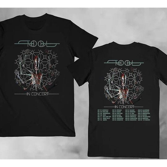 Discover Tool World Tour 2023 Black Rock Band T-Shirt - The Perfect Gift for Music Fans