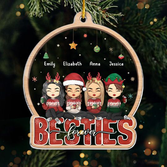 Discover Always Better Together - Bestie Personalized Custom Ornament