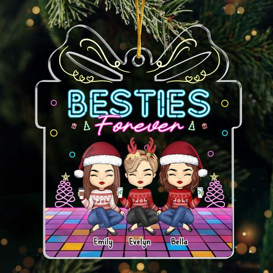 Discover You're My Sister By Heart - Bestie Personalized Custom Ornament