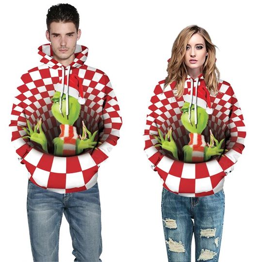 Discover The Grin Christmas Hoodie, 3D Hoodie