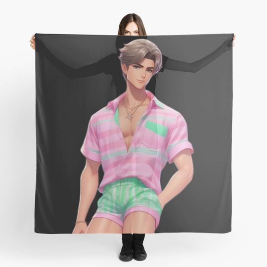 Discover Ken Barbie Doll Pastel Beach Outfit Scarf