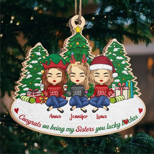 Discover Besties For The Resties - Bestie Personalized Custom Ornament