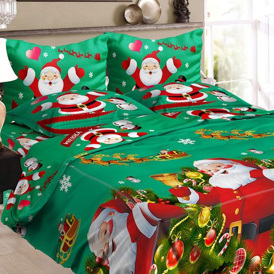 Discover Christmas Santa Bedding Set