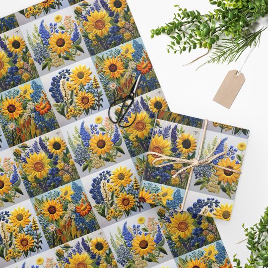 Discover Sunflower Wrapping Paper
