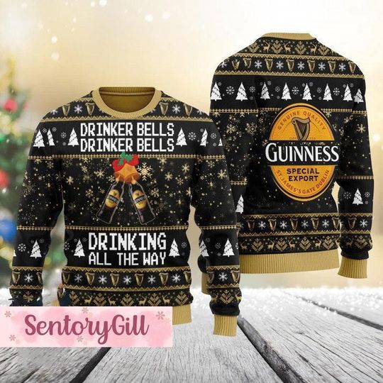 Discover Christmas Guinness Sweater, Guinness Ugly Sweater