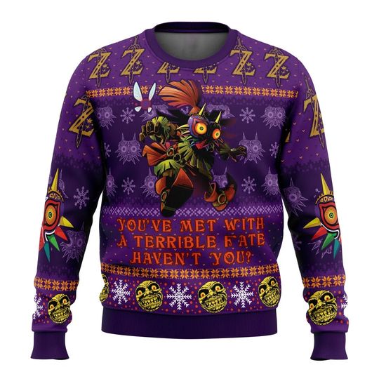 Discover You Met With a Terrible Fate The Legend of Zelda Ugly Christmas Sweater