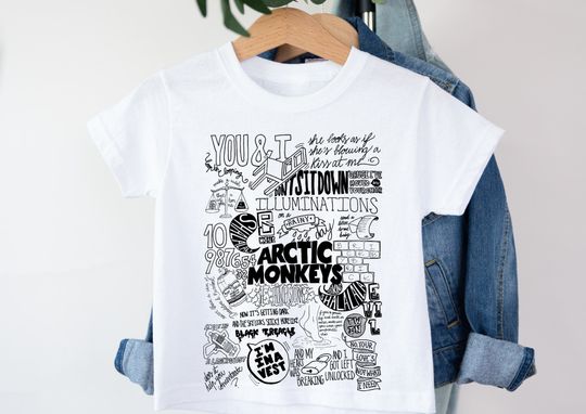 Discover Arctic Monkeys Tee T-Shirt, Unisex Kids Tee, Music Lyrics T-Shirt