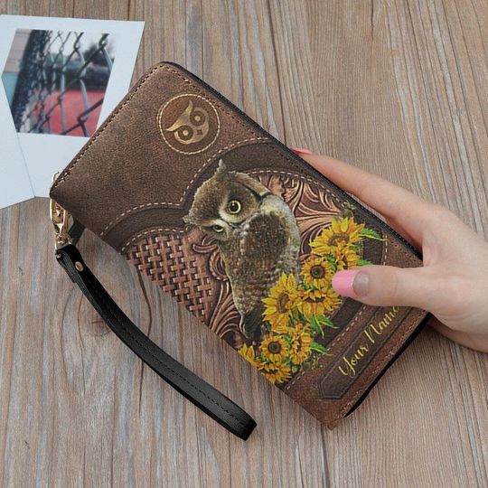 Discover Personalized Owl Leather Wallet - Custom Gift