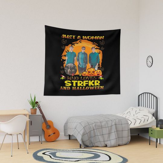 Discover Just A Woman Who Loves STRFK And Halloween Tapestry