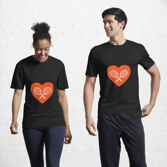 Discover tennis heart Active T-Shirt tennis players Essential T-Shirt