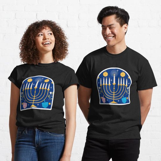 Discover Hanukkah menorah  Classic T-Shirt