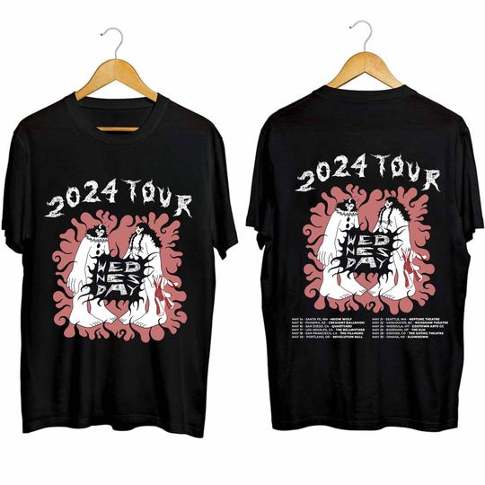 Discover Wednesday Band Tour 2024 Concert Shirt