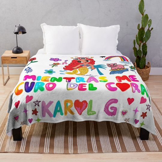 Discover Tomorrow Will Be Beautiful Karol G Throw Blanket