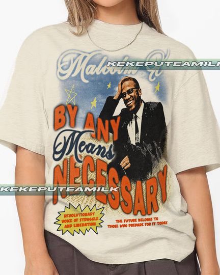 Discover Malcom X By Any Necessary Vintage T-Shirt