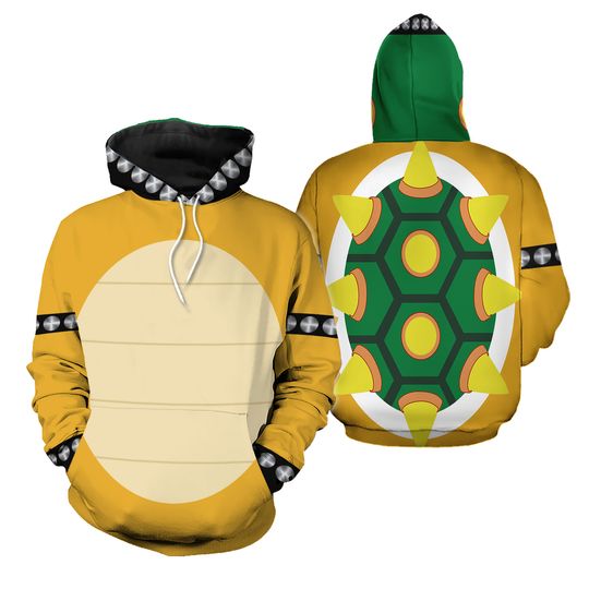 Discover Bowser Super Mario Halloween Costumes Hoodie