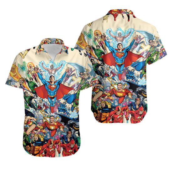 Discover DC All Heroes Hawaiian Shirt