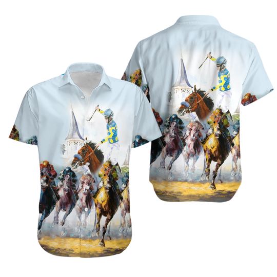 Discover Horse Racing Hawaiian Shirt