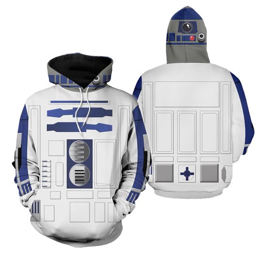 Discover R2 D2 Costumes Hoodie 3D All Over Printed