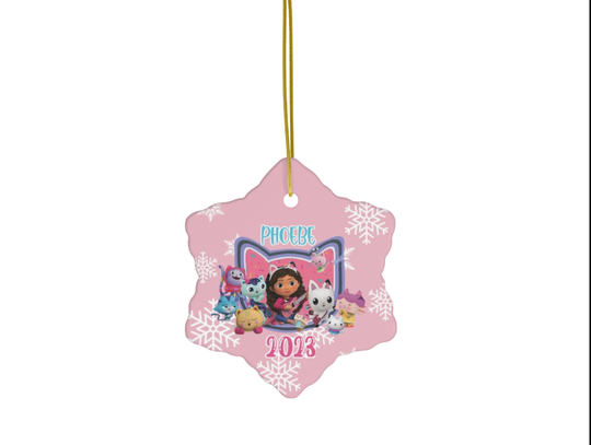 Discover Gabby's Dollhouse Christmas Ceramic Ornament