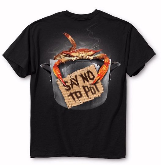 Discover Say No To Pot Crab Crabpot Humor T-Shirt