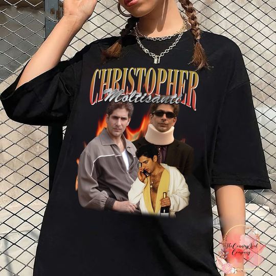 Discover Christopher Moltisanti Vintage Washed Shirt, Actor Homage Graphic Unisex T-Shirt