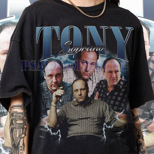 Discover Vintage 90s Graphic Style Tony Soprano T-Shirt, Tony Soprano TV Movie Shirt