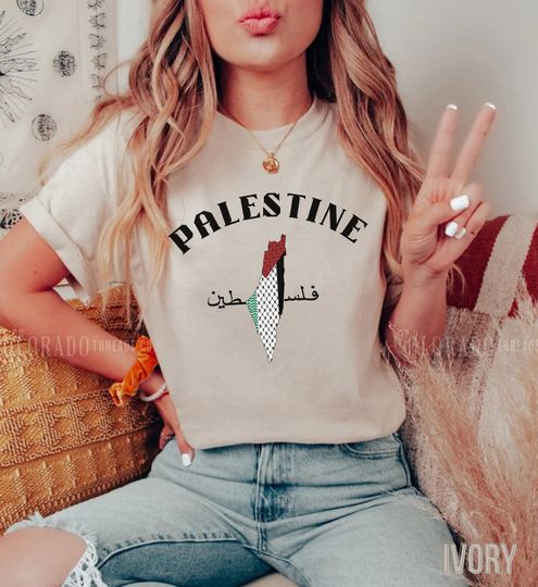 Discover Palestine Shirt, Palestine Flag Crewneck Shirt, Gaza Palestinian Shirt