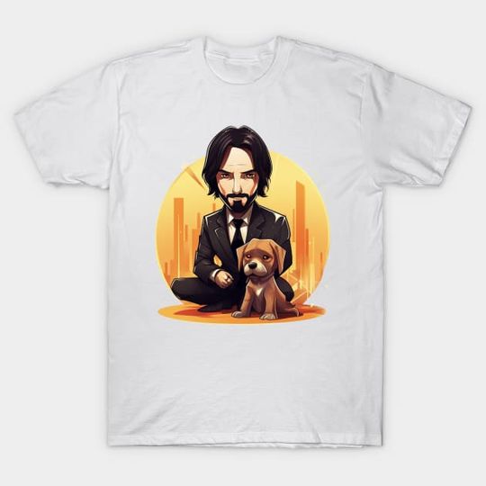 Discover Playful Wick and Pup - Playful Wick And Pup - T-Shirt