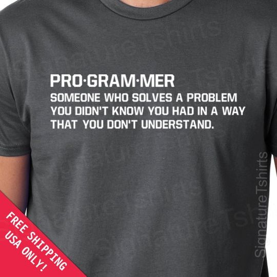 Discover Programmer T-shirt geek gift father dad husband daddy shirt