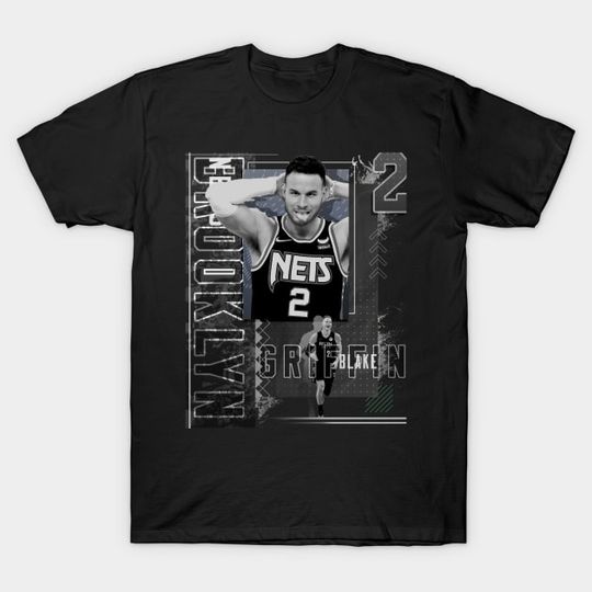 Discover Blake Griffin Basketball Paper Poster Nets 2 - Blake Griffin - T-Shirt