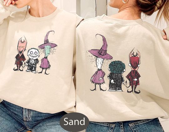 Discover Halloween Lock Shock & Barrel Sweatshirt, Nightmare Before Christmas Shirt, Funny Halloween Party Shirt