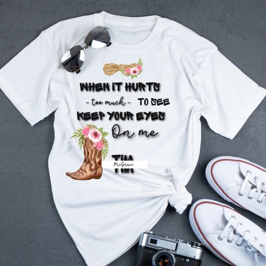 Discover Tim McGraw Song Lyrics Western-Inspired Unisex T-Shirt
