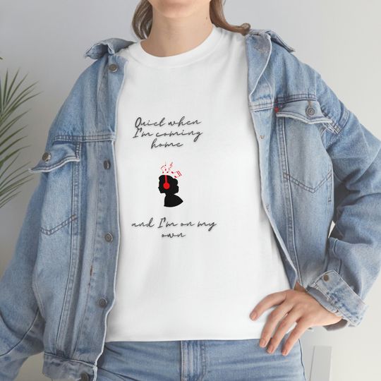 Discover Billie Eilish Song Lyrics T-Shirt "Quiet when I'm coming