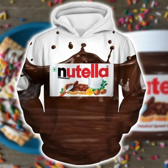 Discover Nutella Food Cosplay Matching 3D Hoodie