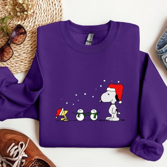 Discover Snoopy Christmas Sweatshirt, Snoopy Holiday Sweatshirt, Xmas Sweatshirt