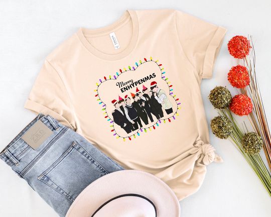 Discover Merry Enhypenmas Shirt, Enhypen XMas Shirt, Korean Kpop Shirt
