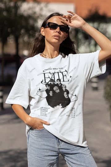 Discover Enhypen Concert Shirt, Enhypen Vintage World Tour Fate 2023 T-Shirt