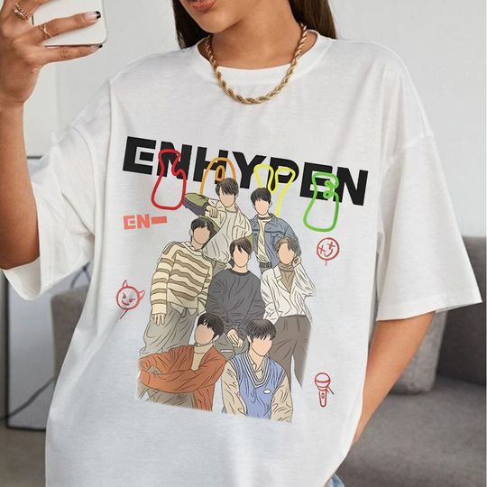 Discover Enhypen Fanart Vintage Shirt, Enhypen Fate World Tour Tee
