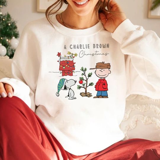 Discover Charlie and the Snoopy Christmas Sweatshirt,Christmas Gift
