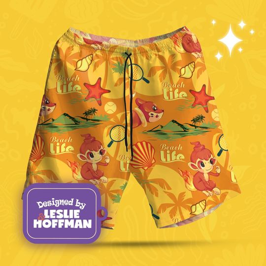 Discover Buizel Beach Hawaiian Shorts, Womens Board Shorts