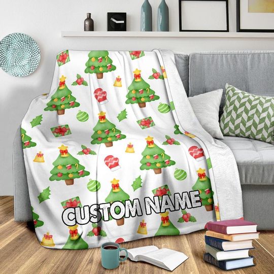 Discover Christmas Tree Throw Blanket
