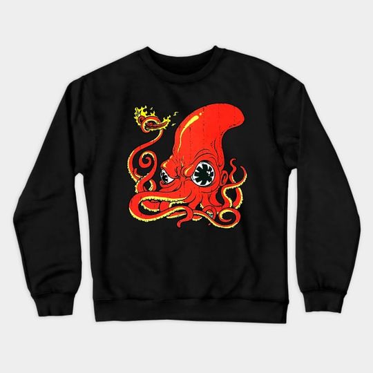 Discover Red Hot Chili Octopus Vintage - Red Octopus - Crewneck Sweatshirt