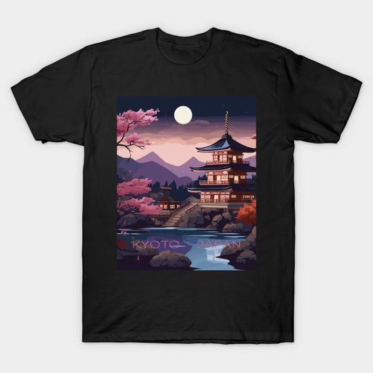 Discover Kyoto Japan Travel Print - Wall Art for Home Décor