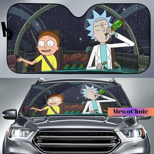 Discover Rick And Rickandmorty Car Sun Shade, Car Windshield, Rick And Rickandmorty