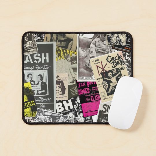 Discover Punk Rock Music Flyers Mouse Pad