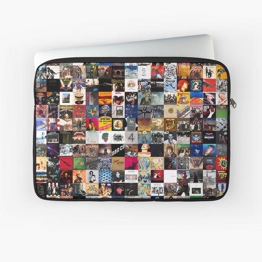 Discover Greatest Rock Albums of All Time Laptop Sleeve