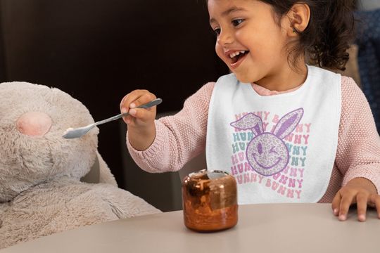 Discover Hunny Bunny Easter Baby Bib